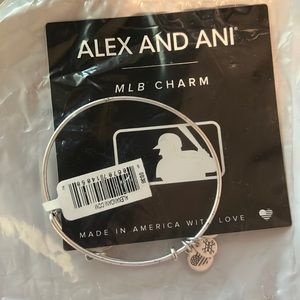Alex and Ani Dodgers silver bracelet. Brand new in bag. Discontinued